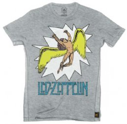 Led Zeppelin Icarus Comic Heather Grey T-Shirt