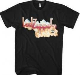Led Zeppelin II Logo Black Soft T-Shirt