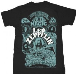 Led Zeppelin Magic Black T-Shirt