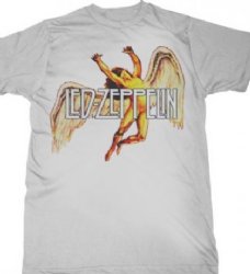 Led Zeppelin Colorful Swan Song White T-Shirt