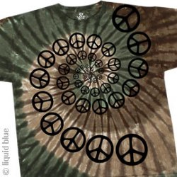 Spiral Peace Americana Tie Dye T-Shirt