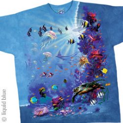 Tropical Reef Aquatic Tie Dye T-Shirt