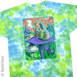 Wonderland Parking Lot Tie Dye Athletic T-Shirt