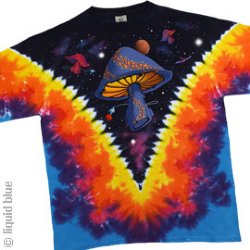 Space Shrooms Tie Dye T-Shirt