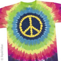 Hippie Peace Peace Rebel Tie Dye T-Shirt