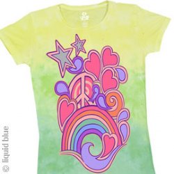 Kaleidoscope Tie Dye Junior Long Length Shirt