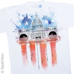 Capitol Music Americana White Athletic T-Shirt