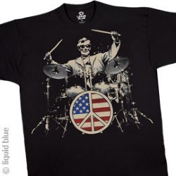 Rock 101 Americana Black Athletic T-Shirt