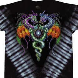 Guardian Dragons Tie-Dye T-Shirt