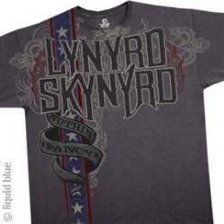 Lynyrd Skynyrd Nuthin Fancy Grey Athletic T-Shirt
