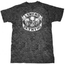 Lynyrd Skynyrd Biker Patch Dark Heather T-Shirt