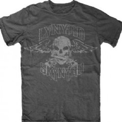 Lynyrd Skynyrd Biker Patch Charcoal Heather T-Shirt