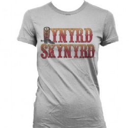 Lynyrd Skynyrd Boot Logo Silver Junior Tissue Shirt