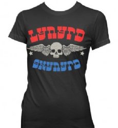 Lynyrd Skynyrd Winged Skull Black Junior Tissue Shirt