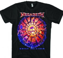 Megadeth Exploding Vic Black T-Shirt