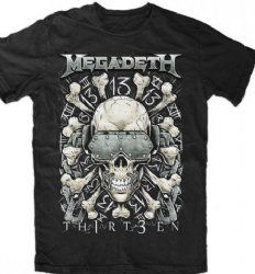 Megadeth Red Bones Black T-Shirt