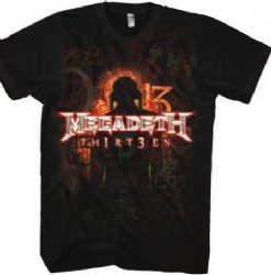 Megadeth Th1rt3en Black T-Shirt
