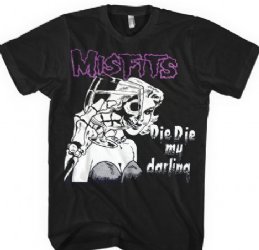 Misfits Die Die My Darlling Black T-Shirt