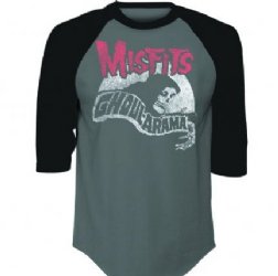 Misfits Ghoul-arama Charcoal/Black Raglan Shirt