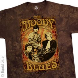 Moody Blues Vintage Poster Tie Dye T-Shirt