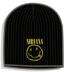Nirvana Smile Black Beanie