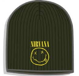 Nirvana Smile Olive Beanie