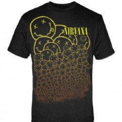Nirvana Many Smiles Black T-Shirt