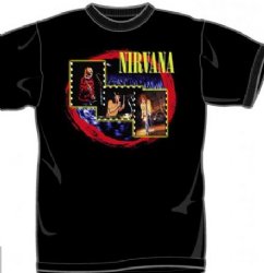 Nirvana Red Circle Black T-Shirt