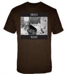 Nirvana Bleach Chocolate Brown T-Shirt