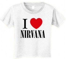 Nirvana I Love Nirvana White Toddler T-Shirt