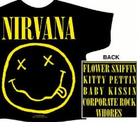 Nirvana Smile Black T-Shirt