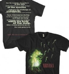 Nirvana Seahorse Black Soft T-Shirt