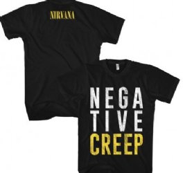 Nirvana Negative Creep Black T-Shirt