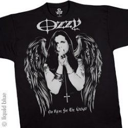 Ozzy Osbourne Dark Angel Black Athletic T-Shirt