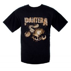 Pantera Rattler Skull Black T-Shirt