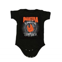 Pantera Daddy-s Little Thrasher Black Onesie