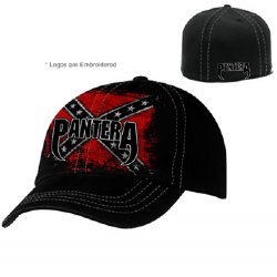 Pantera Confederate Embroidered Unifit Baseball Hat (logos are embroidered)