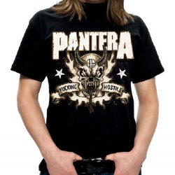 Pantera Hostile Skull Black T-Shirt