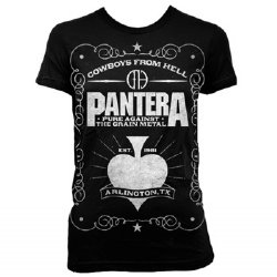 Pantera Spade Babydoll Black Junior Shirt