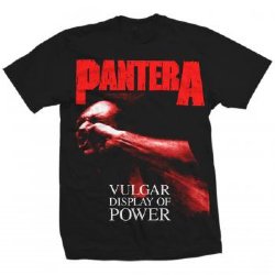 Pantera Red Vulgar Black T-Shirt