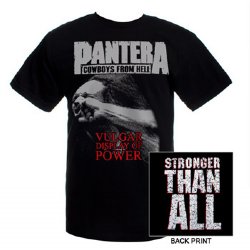 Pantera Vulgar Display of Power Black T-Shirt