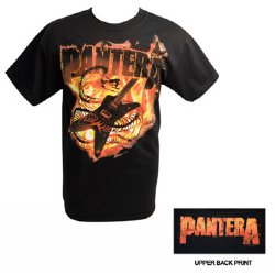 Pantera Guitar Snake Black T-Shirt