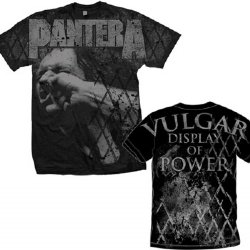 Pantera Vulgar All Over Black T-Shirt