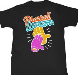 Pharrell Williams Clapping Soft Black T-Shirt