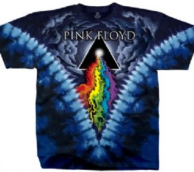 Pink Floyd Prism River V Dye Tie Dye T-Shirt
