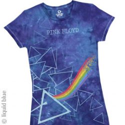 Pink Floyd Prisms Junior Tie Dye Long-Length Shirt