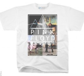 Pink Floyd Classics White Athletic T-Shirt