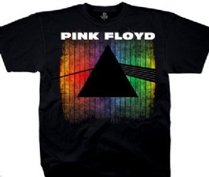 Pink Floyd Dark Side Silhouette Black Athletic T-Shirt