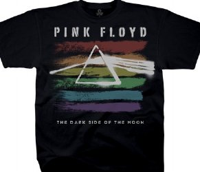 Pink Floyd Dark Side Brushed Black Athletic T-Shirt
