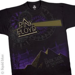 Pink Floyd Golden Prism Black Athletic T-Shirt
